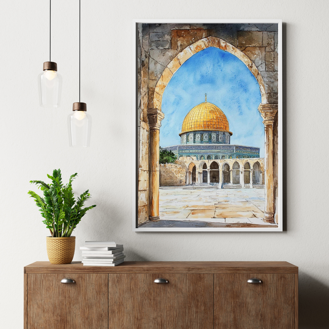Islamic Wall Art – Dome of the Rock Canvas Print