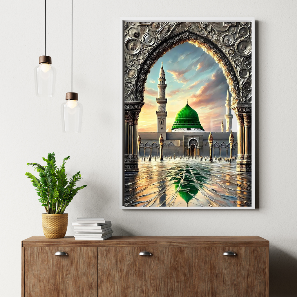 Islamic Wall Art – Masjid Al-Nabawi Canvas Print
