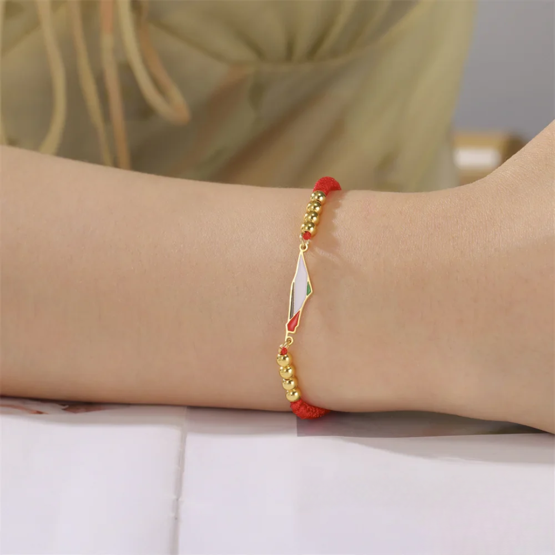 Palestine Flag Adjustable Bracelet