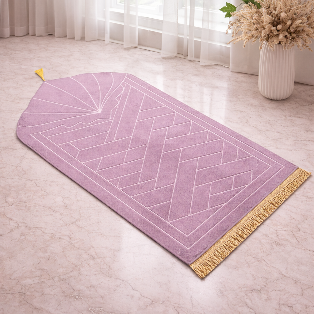 Geometric Pattern Padded Prayer Mat
