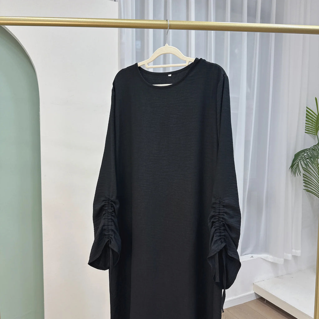 Lace Up Cuff Abaya