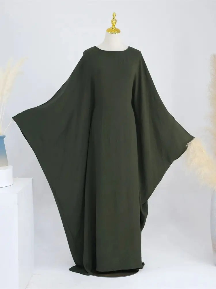 Classic Inner Tie Batwing Abaya