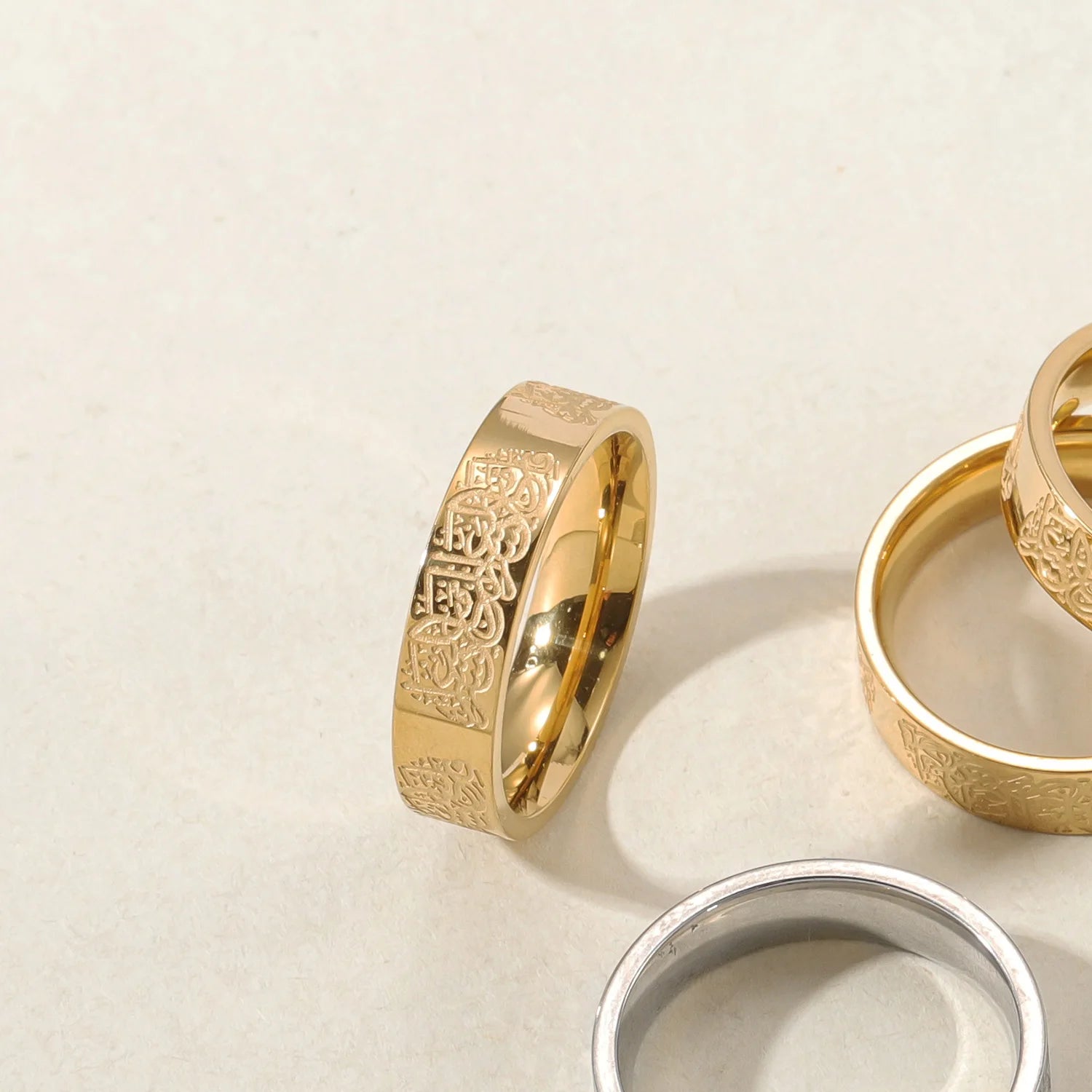 Engraved Band - “With Hardship Comes Ease”