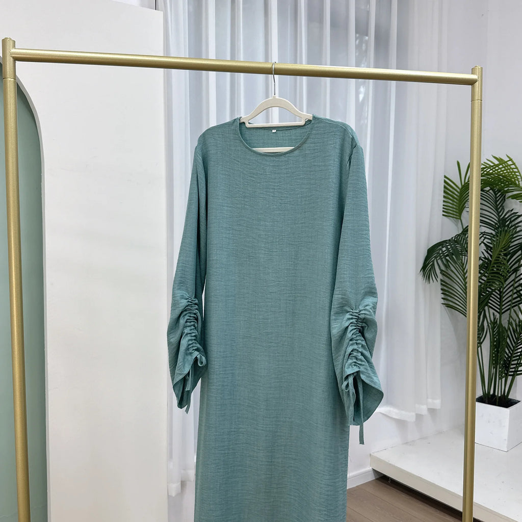 Lace Up Cuff Abaya
