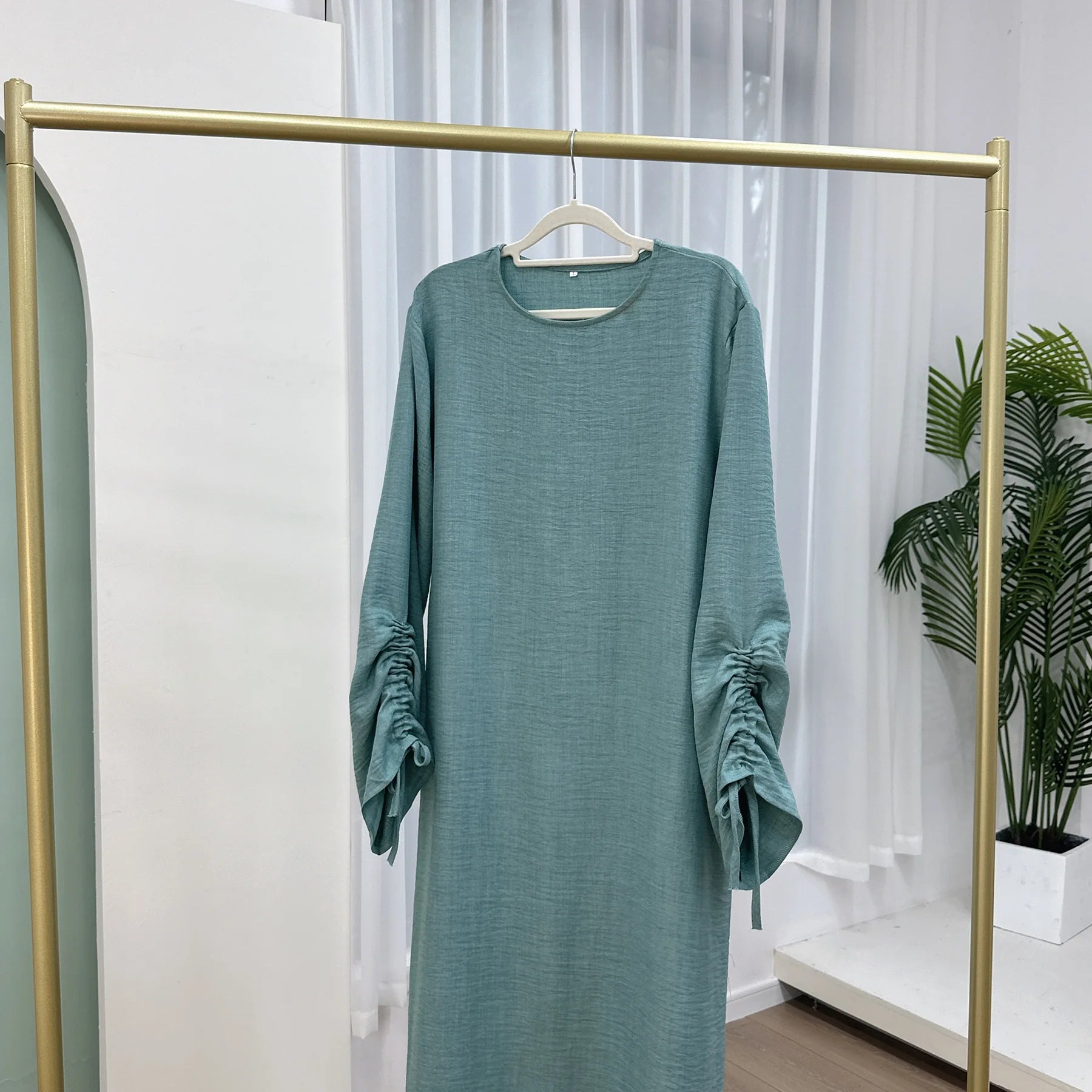 Lace Up Cuff Abaya