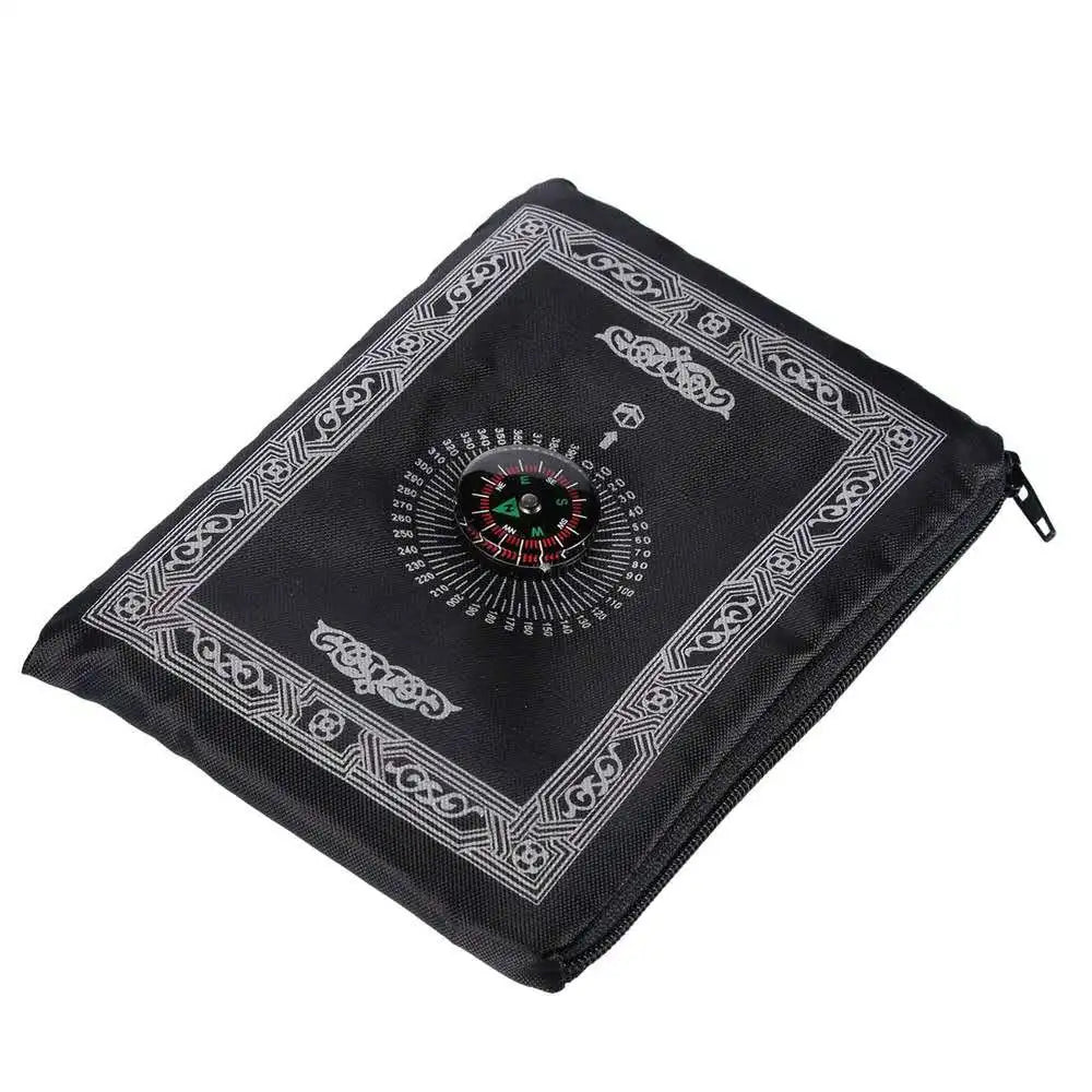 Portable Travel Prayer Mat - With Qibla Finder