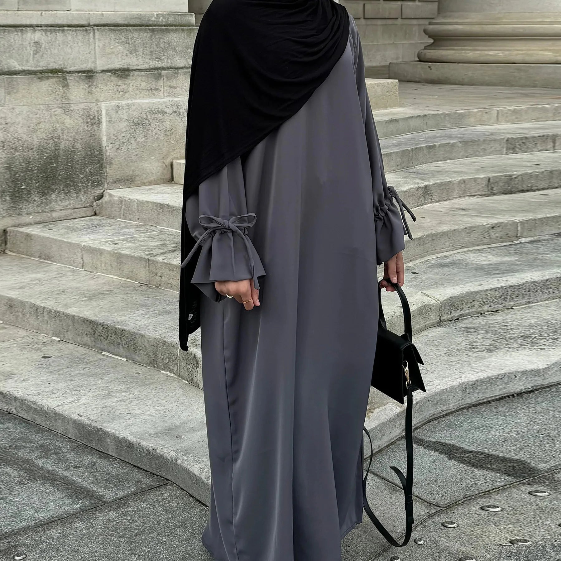 Bow-Tie Cuff Abaya