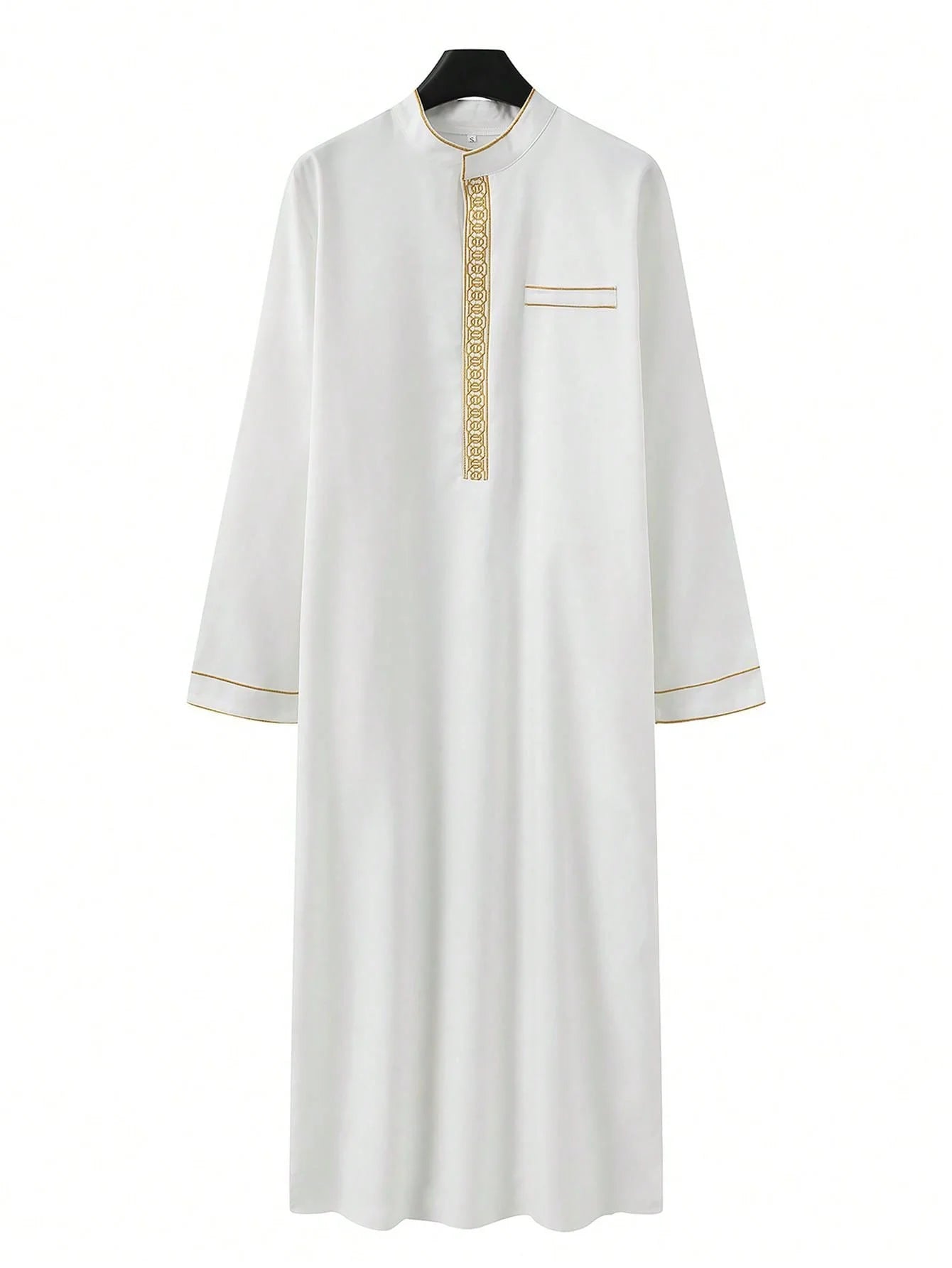 Embroidered Stand-Collar Jubah