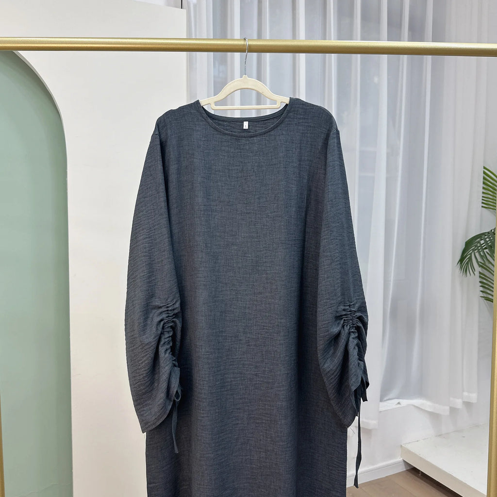 Lace Up Cuff Abaya
