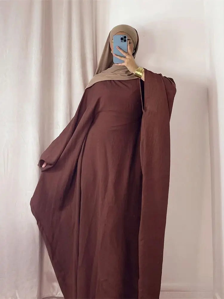 Classic Inner Tie Batwing Abaya